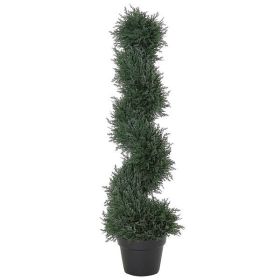 3 feet pre-potted spiral fake plant simulation tree